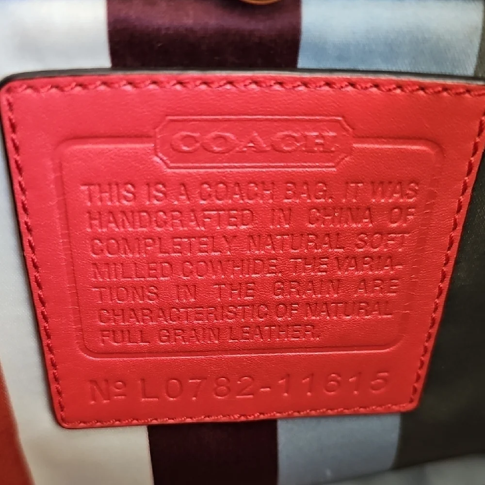 Coach Legacy Lining Ergo Coral 2007 Shoulder Bag EUC